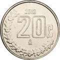 Мексика 20 сентаво 2013 год