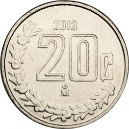 Мексика 20 сентаво 2013 год