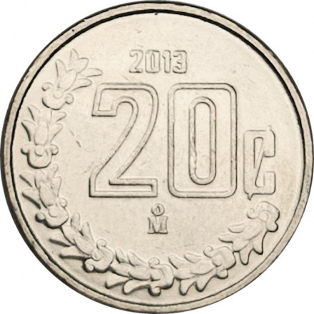 Мексика 20 сентаво 2013 год