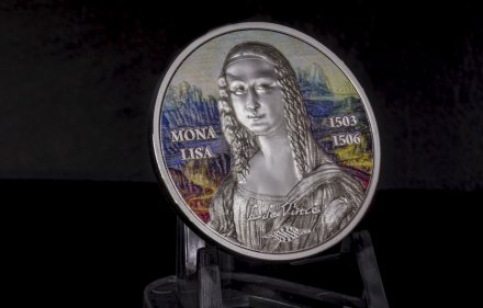 Палау 5 долларов 2017 год - Мона Лиза