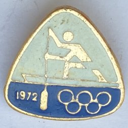 Значок. Летние олимпийские игры. 1972 год Мюнхен. Гребля на байдарках и каноэ
