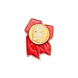 Значок Флаг. Владимир Ленин