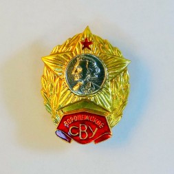 Знак Воронежское СВУ. Суворовское военное училище.