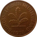 ФРГ 2 пфеннига 1978 год (F)