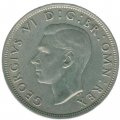 Великобритания 1/2 кроны 1943 год