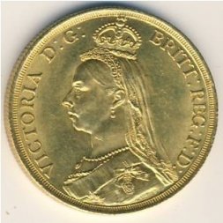 Великобритания 2 фунта 1887 год