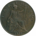 Великобритания 1 фартинг 1920 год