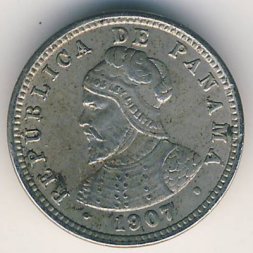 Панама 1/2 сентесимо 1907 год
