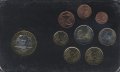 Евро серия Франции 2000-2004 года (8 монет + 1 жетон)