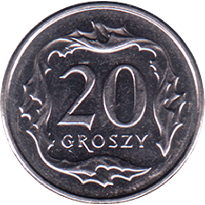 Польша 20 грошей 2018 год