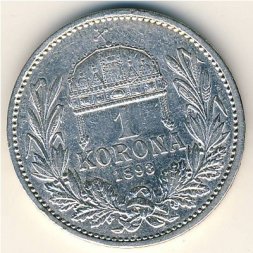 Венгрия 1 крона 1893 год