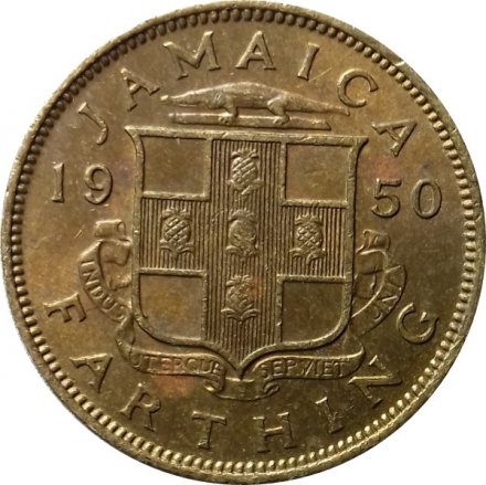 Ямайка 1 фартинг 1950 год - VF