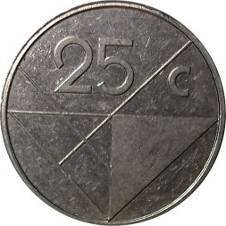 Аруба 25 центов 1995 год