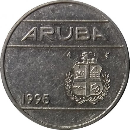 Аруба 25 центов 1995 год