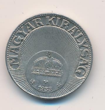 Венгрия 10 филлеров 1935 год