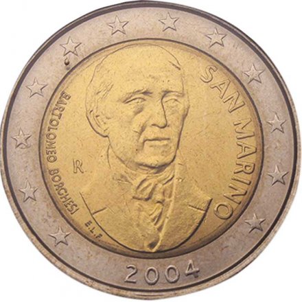Сан-Марино 2 евро 2004 год - Бартоломео Боргези
