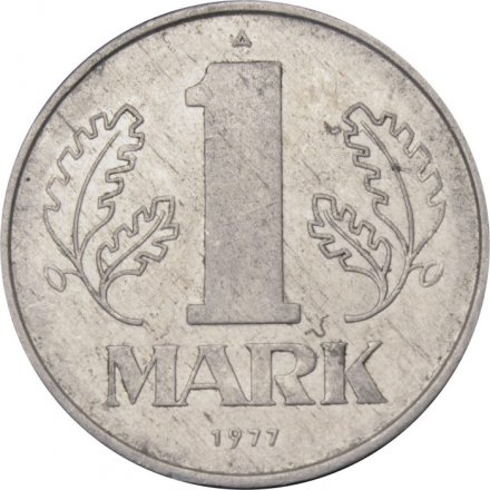 ГДР 1 марка 1977 год (A)