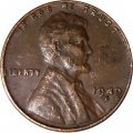 США 1 цент 1949 год - Wheat Penny, Линкольн (D)