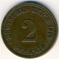 Германия 2 пфеннига 1915 год