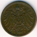 Германия 2 пфеннига 1915 год