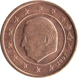 Бельгия 2 евроцента 2007 год - Король Альберт II