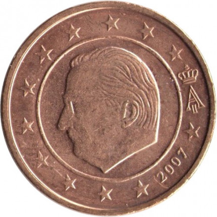 Бельгия 2 евроцента 2007 год - Король Альберт II