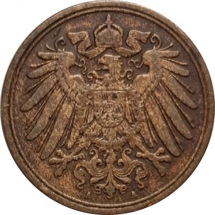 Германия 1 пфенниг 1908 год (A)