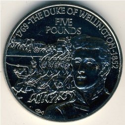 Гернси 5 фунтов 2002 год