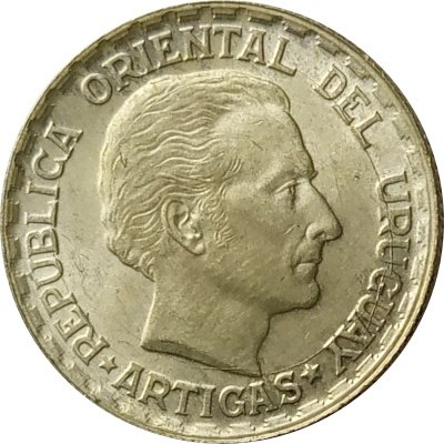 Уругвай 50 сентесимо 1943 год