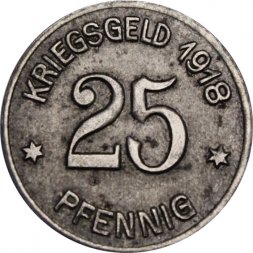 Германия (Кобленц) 25 пфеннигов 1918 год (нотгельд)