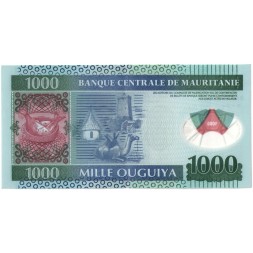 Мавритания 1000 угий 2014 год - XF