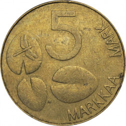 Финляндия 5 марок 1995 год