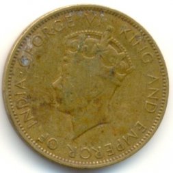 Ямайка 1 пенни 1937 год