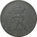 Дания 1 эре 1957 год