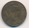 Франция 5 сантимов 1909 год