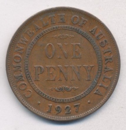 Австралия 1 пенни 1927 год