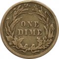 США 1 дайм (10 центов) 1911 год (без отметки монетного двора)