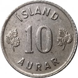 Исландия 10 эйре 1966 год