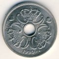 Дания 2 кроны 1990 год