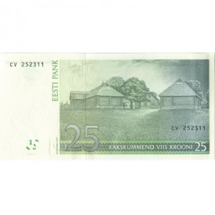 Эстония 25 крон 2007 год - UNC