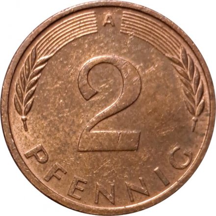 ФРГ 2 пфеннига 1994 год (A)