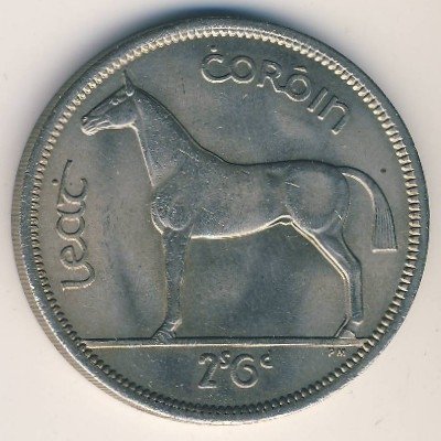 Ирландия 1/2 кроны 1966 год