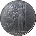 Италия 100 лир 1961 год - Минерва