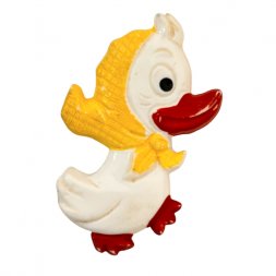  Значок. Брошка. Детский. Утёнок. Пластик