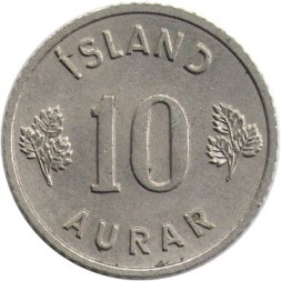 Исландия 10 эйре 1963 год