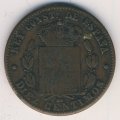 Испания 10 сентимо 1877 год