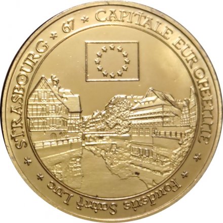 Жетон Франция. Strasbourg. Bas-Rhin. Capitale europeenne