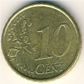 Испания 10 евроцентов 2002 год