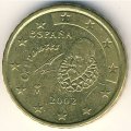 Испания 10 евроцентов 2002 год