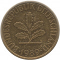ФРГ 10 пфеннигов 1989 год - G